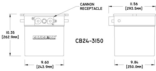 CB24-3150 Concorde Aircraft Battery Drawing