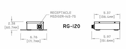 RG-120 Concorde Aircraft Battery Drawing
