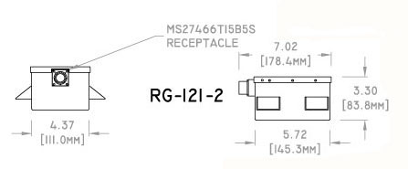 RG-121-2 Concorde Aircraft Battery Drawing