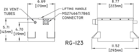 RG-123 Concorde Aircraft Battery Drawing