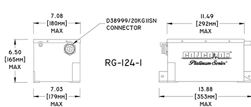 RG-124-1 Concorde Aircraft Battery Drawing