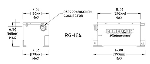 RG-124 Concorde Aircraft Battery Drawing
