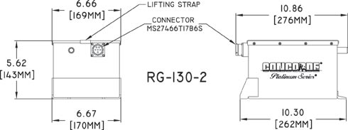 RG-130-2 Concorde Aircraft Battery Drawing