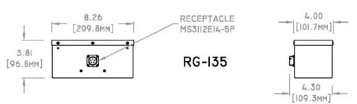 RG-135 Concorde Aircraft Battery Drawing