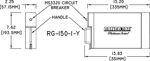 RG-150-1-Y Concorde Aircraft Battery Drawing