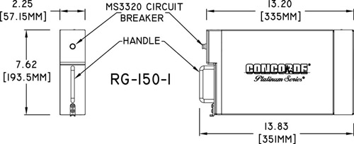RG-150-1 Concorde Aircraft Battery Drawing