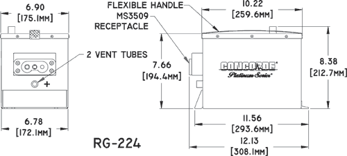 RG-224 Concorde Aircraft Battery Drawing