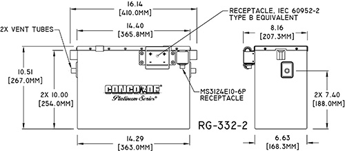 RG-332-2 Concorde Aircraft Battery Drawing