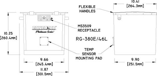 RG-380E/46L Concorde Aircraft Battery Drawing