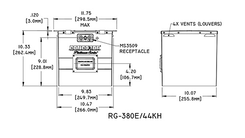 RG-380E/44KH Concorde Aircraft Battery Drawing