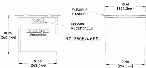 RG-380E/46KS Concorde Aircraft Battery Drawing