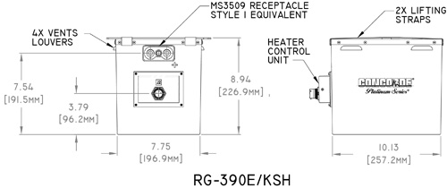 RG-390E/KSH Concorde Aircraft Battery Drawing