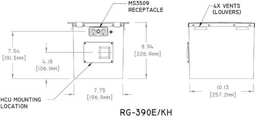 RG-390E/KH Concorde Aircraft Battery Drawing