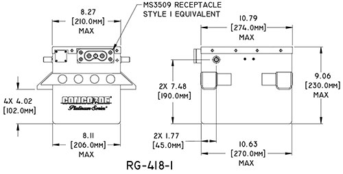 RG-418-1 Concorde Aircraft Battery Drawing