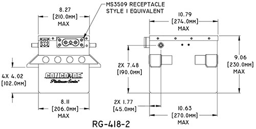 RG-418-2 Concorde Aircraft Battery Drawing