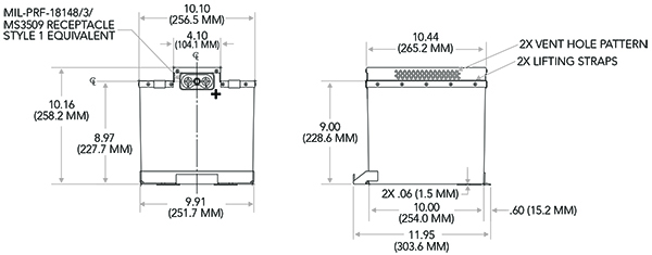 The RG-41/53 Concorde Aircraft Battery is Certified for the Piper Aircraft PA-46-500TP M500