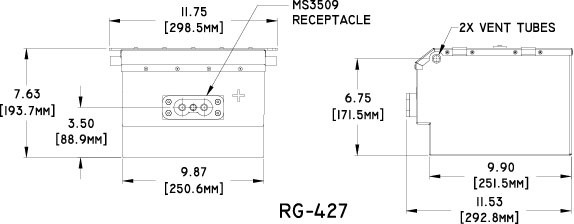 RG-427 Concorde Aircraft Battery Drawing