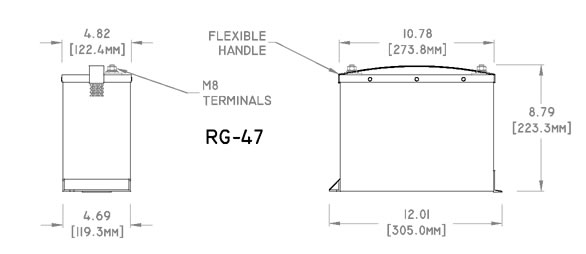 RG-47 Concorde Aircraft Battery Drawing