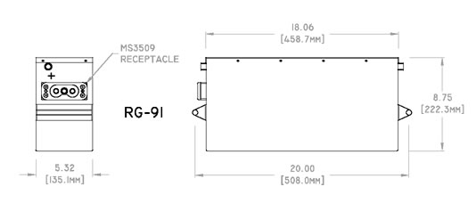 The RG-91 Concorde Aircraft Battery is Certified for the M-7 Aerospace Fairchild SA226-T
