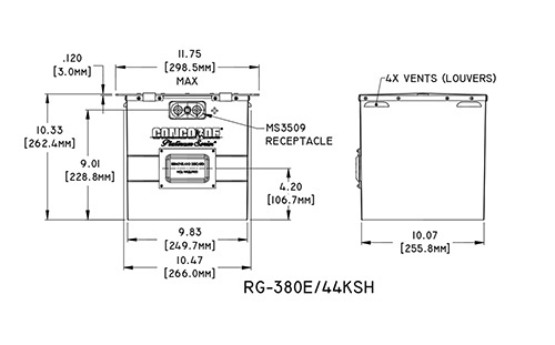 RG-380E/44KSH Concorde Aircraft Battery Drawing